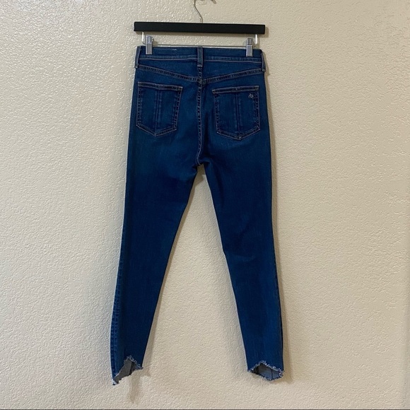 Rag & Bone High-Rise Ankle Skinny Jeans in Manson Wash - Picture 4 of 13